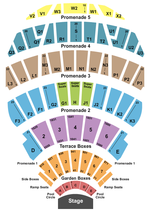 Hollywood Bowl B-52s Seating Chart